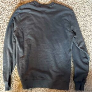 Champion Gray Crewneck Sweater Classic Knit Design